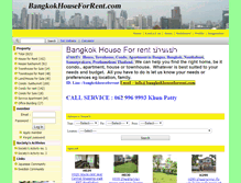 Tablet Screenshot of bangkokhouseforrent.com